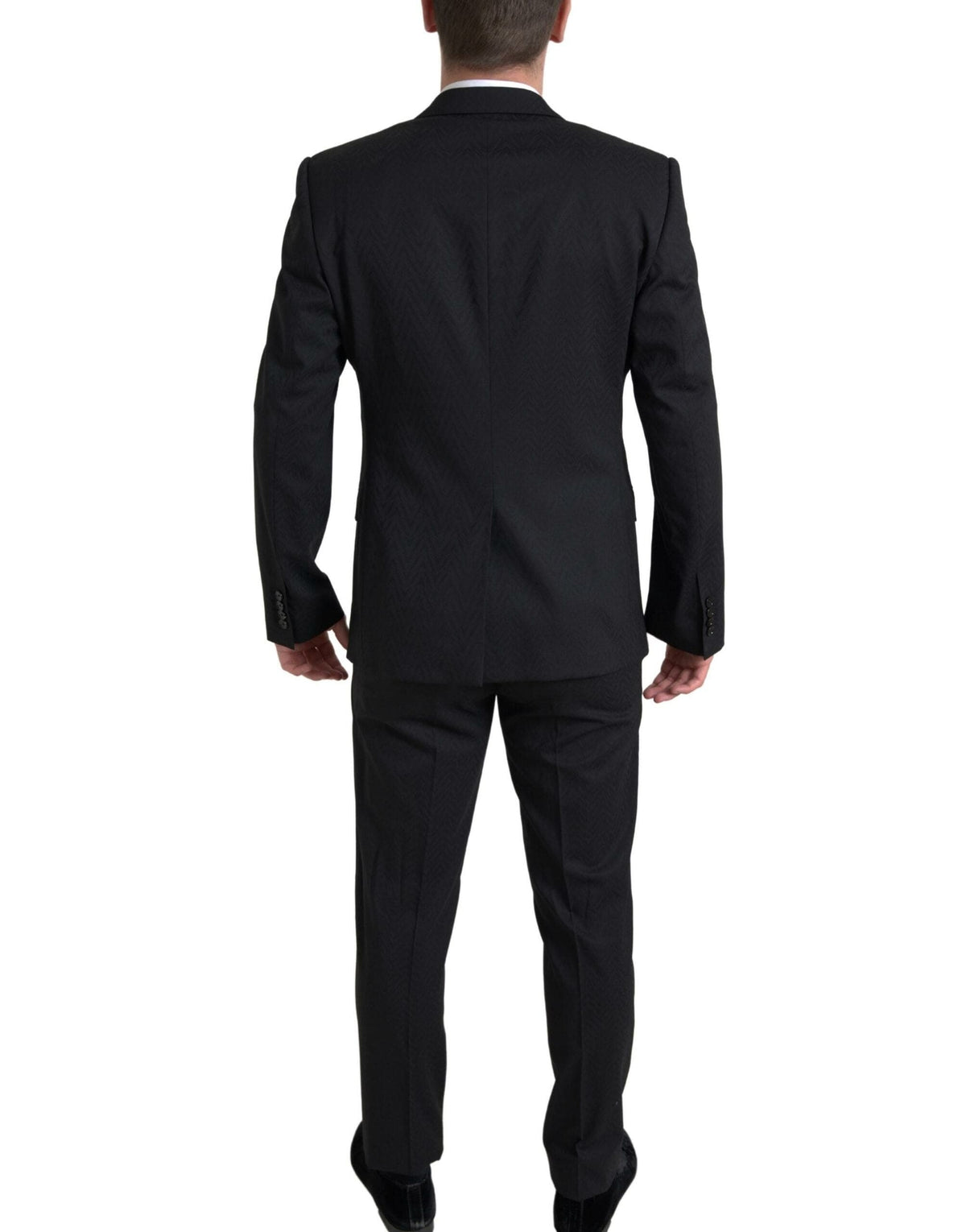 Traje ajustado negro Martini exclusivo de Dolce &amp; Gabbana