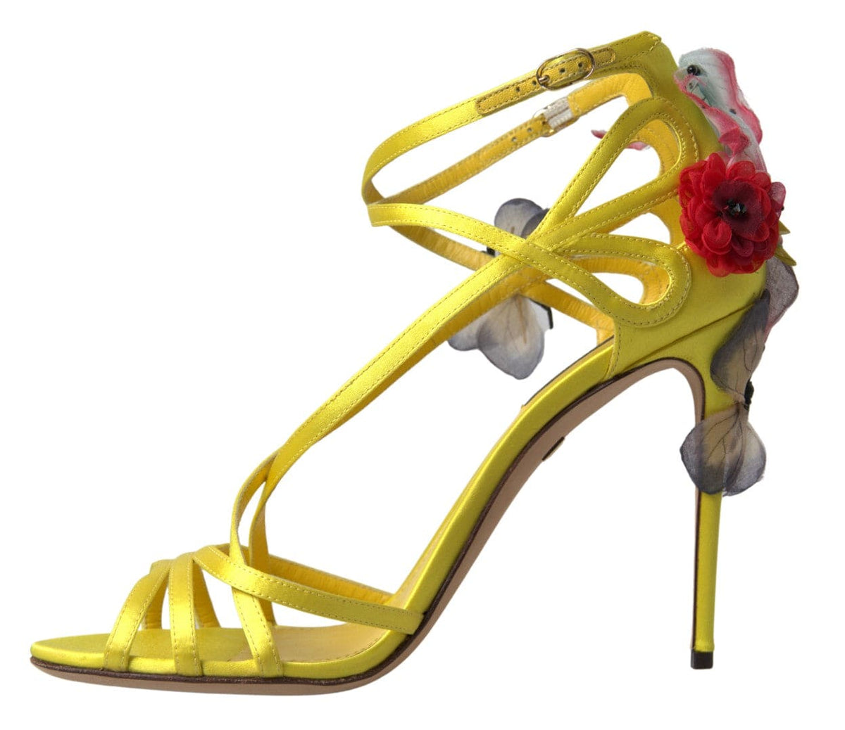 Sandales à bride cheville jaunes enchanteresses Dolce &amp; Gabbana