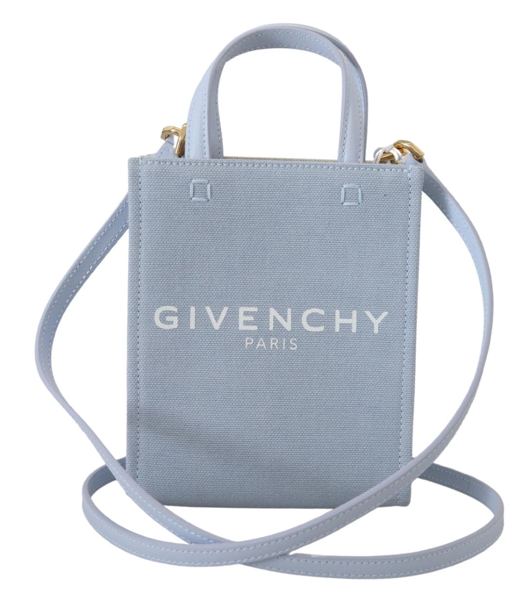 Bolso mini Chic Cloud de algodón en azul de Givenchy