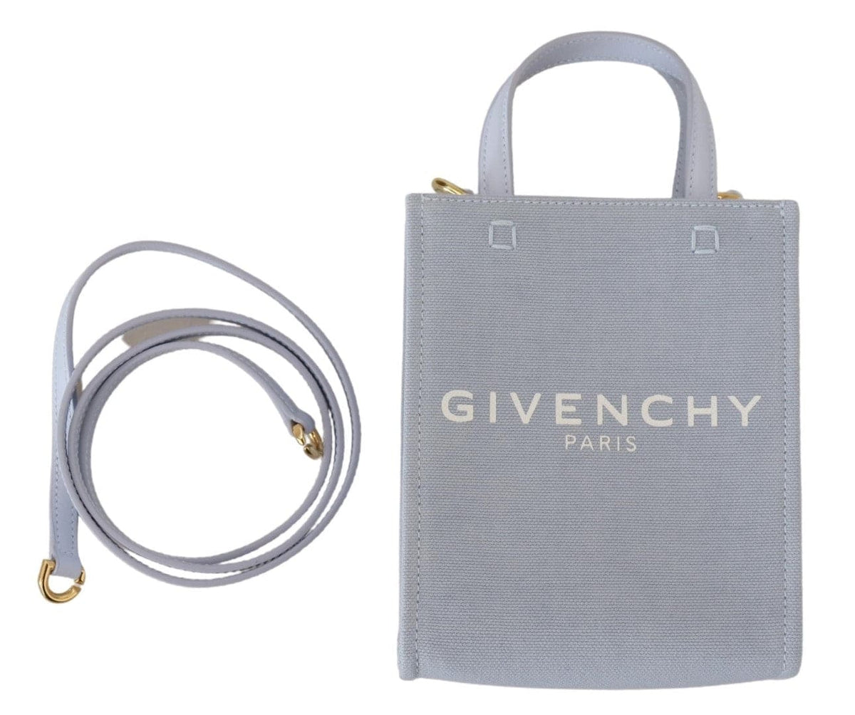 Bolso mini Chic Cloud de algodón en azul de Givenchy