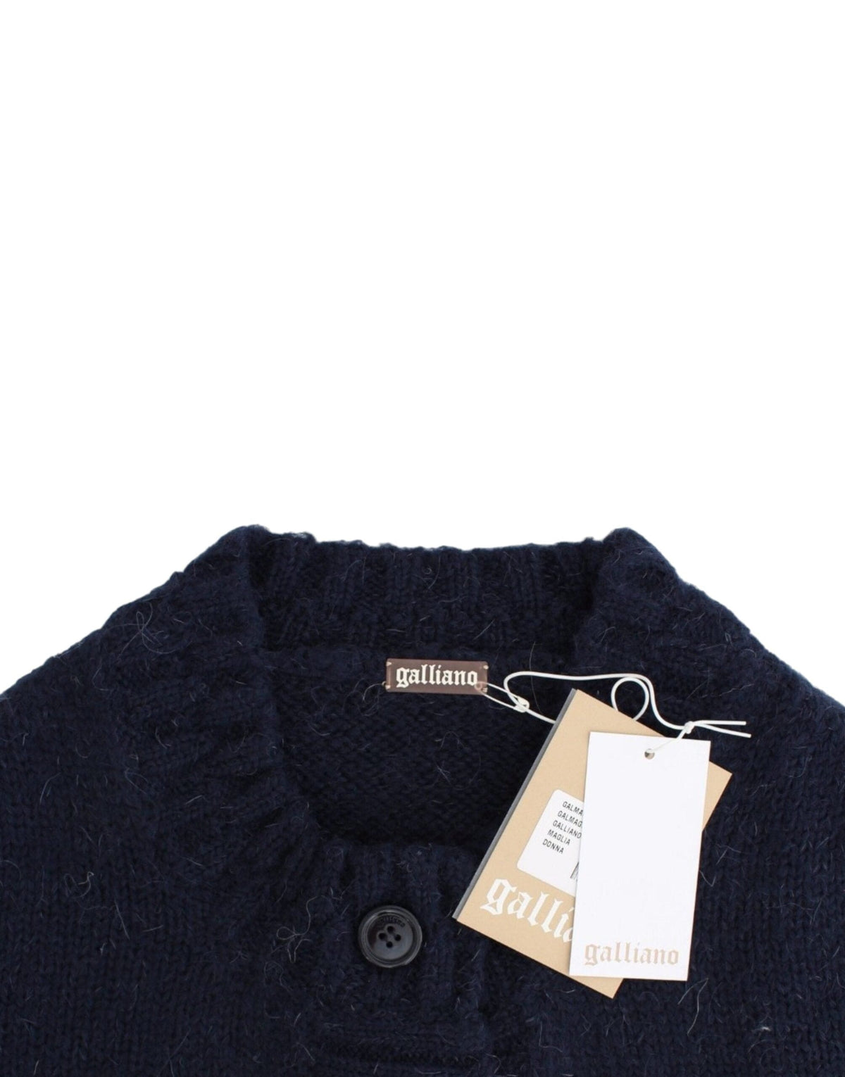 Cardigan bleu court et chic de John Galliano