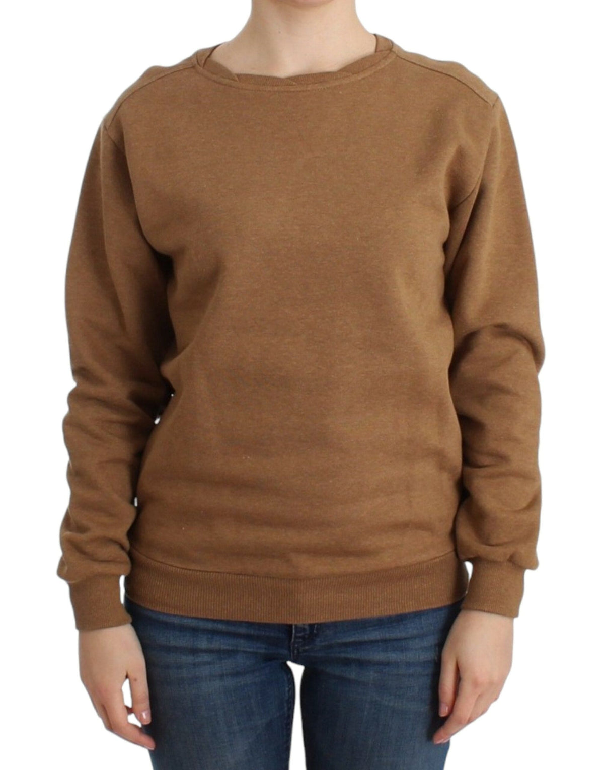 Pull ras du cou en coton marron chic de John Galliano