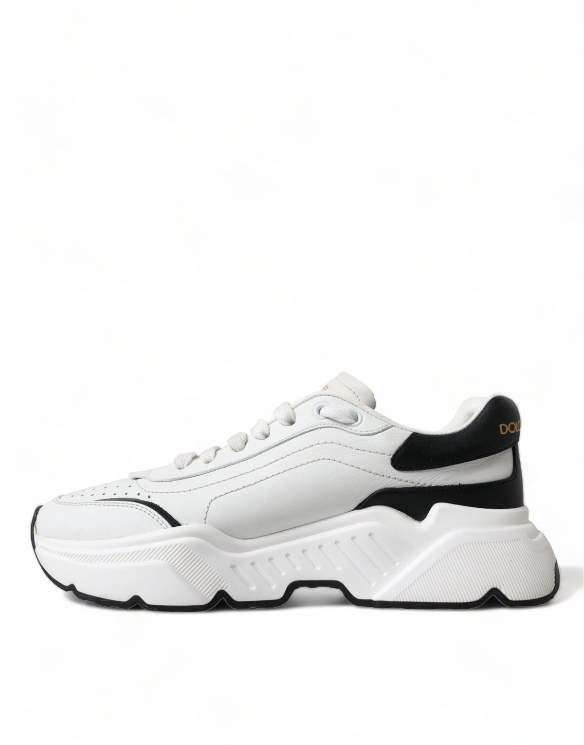 Zapatillas elegantes de piel Daymaster en blanco y negro de Dolce &amp; Gabbana