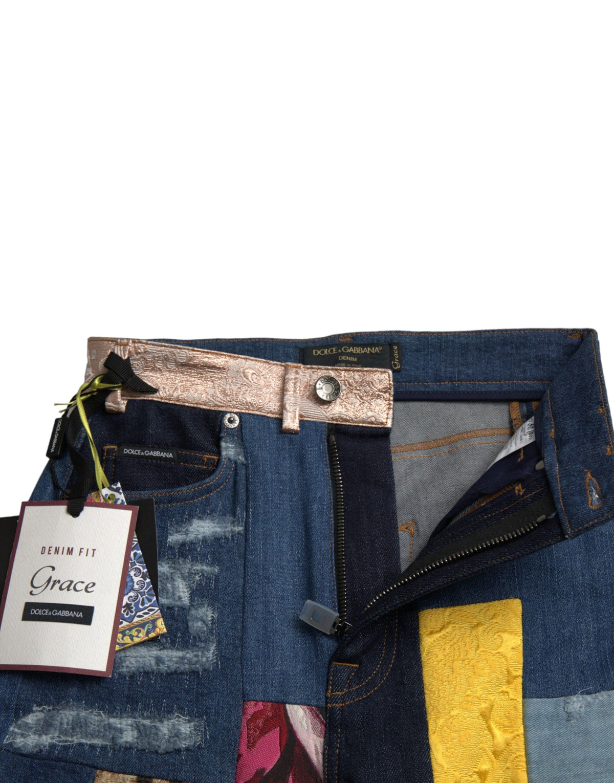 Jean skinny patchwork vibrant Dolce &amp; Gabbana