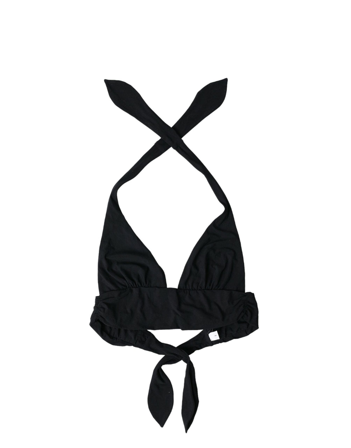 Top de bikini negro elegante de Dolce &amp; Gabbana