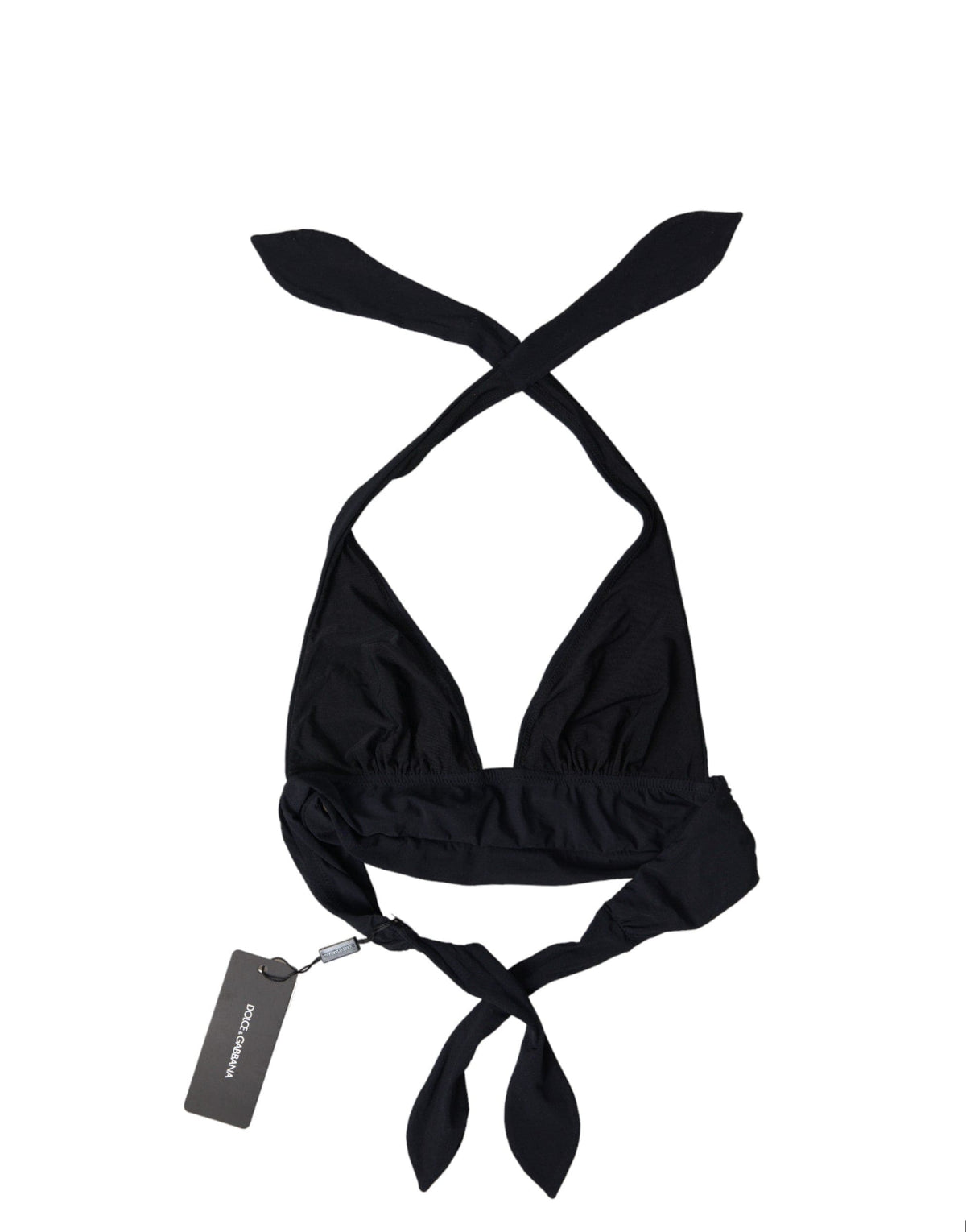 Top de bikini negro elegante de Dolce &amp; Gabbana