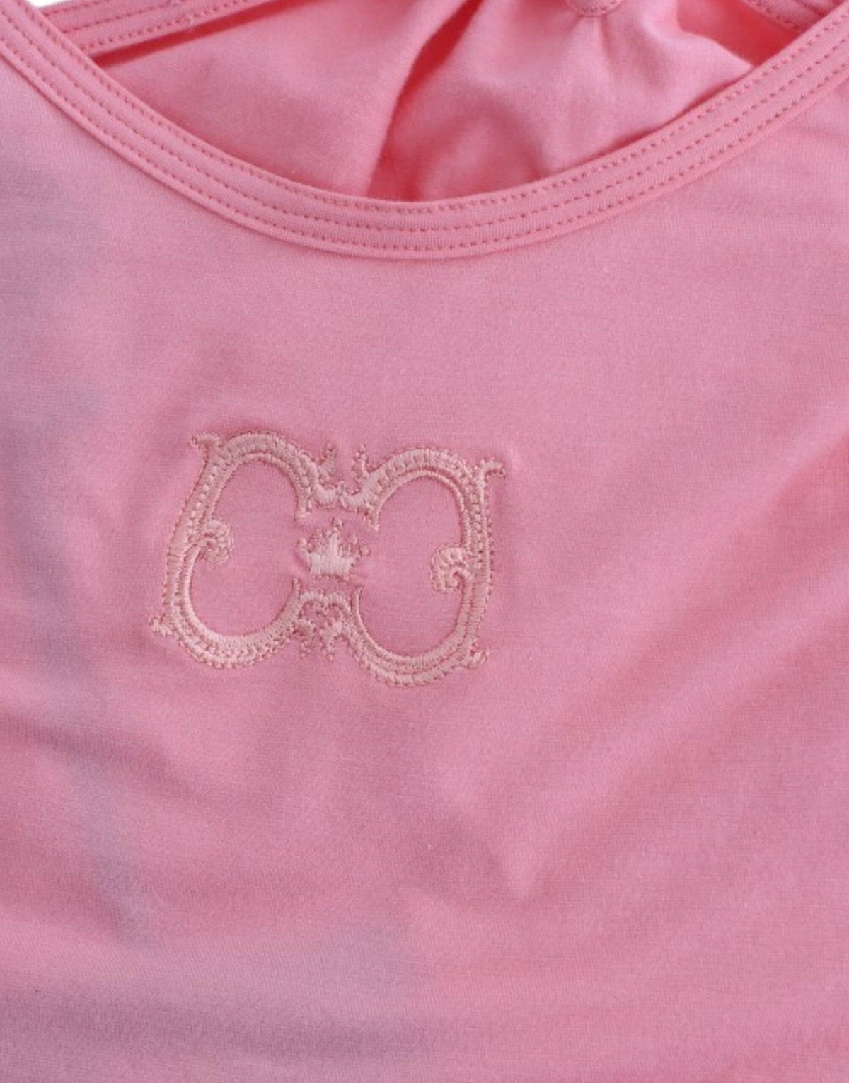 Débardeur Cavalli Chic en coton mélangé rose