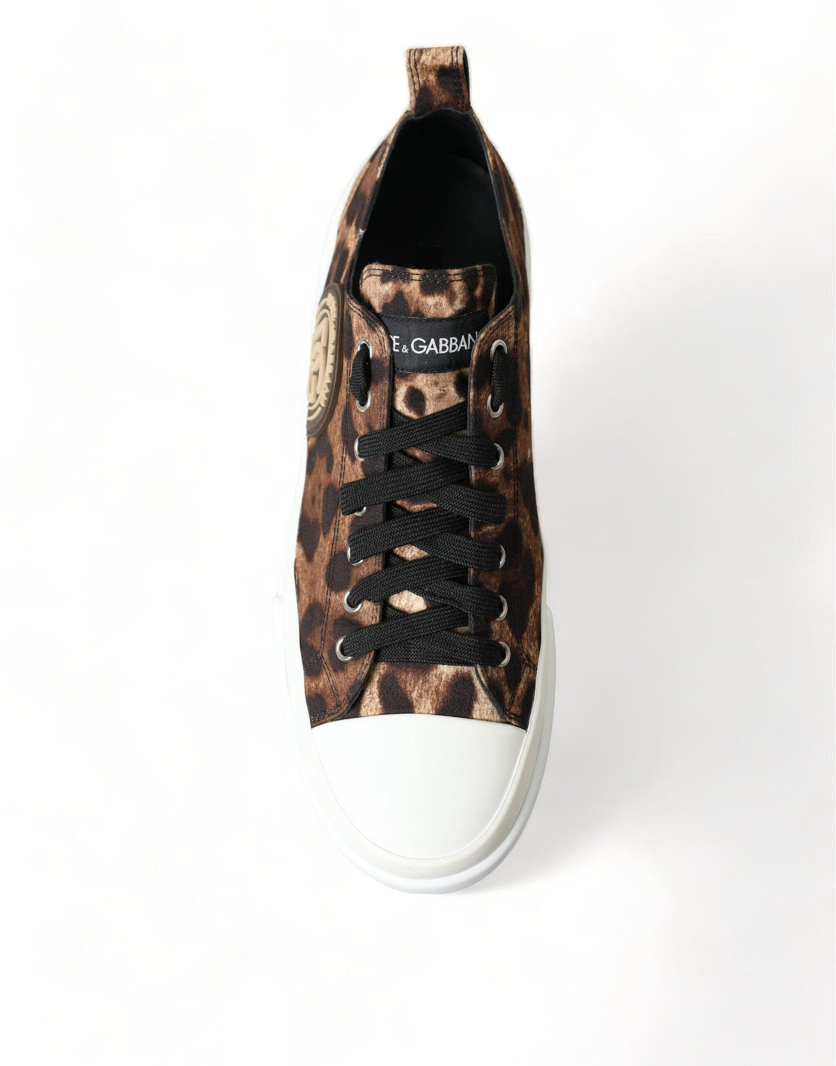 Zapatillas deportivas elegantes e informales con estampado de leopardo de Dolce &amp; Gabbana