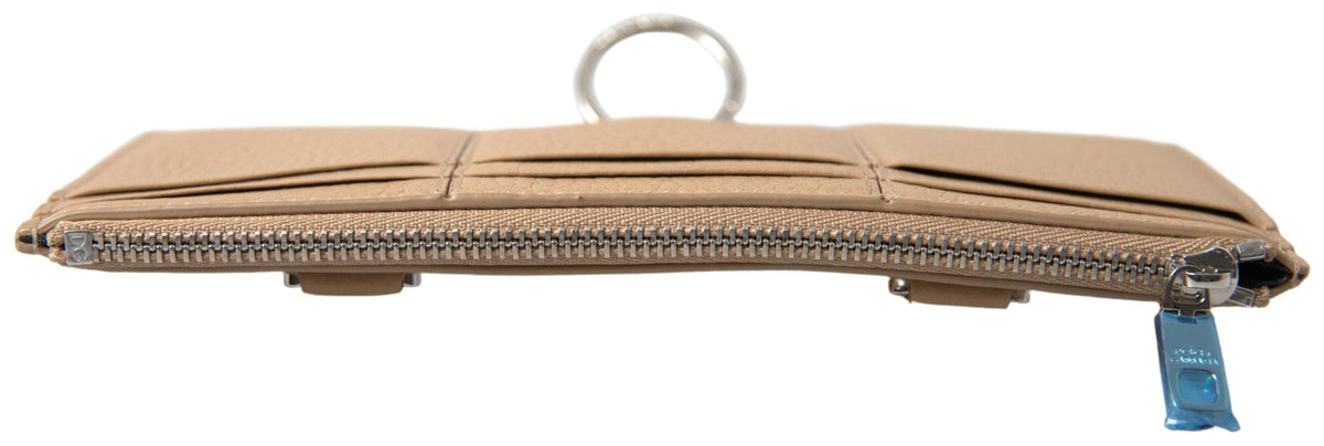 Elegante cartera de piel beige con correa desmontable de Dolce &amp; Gabbana