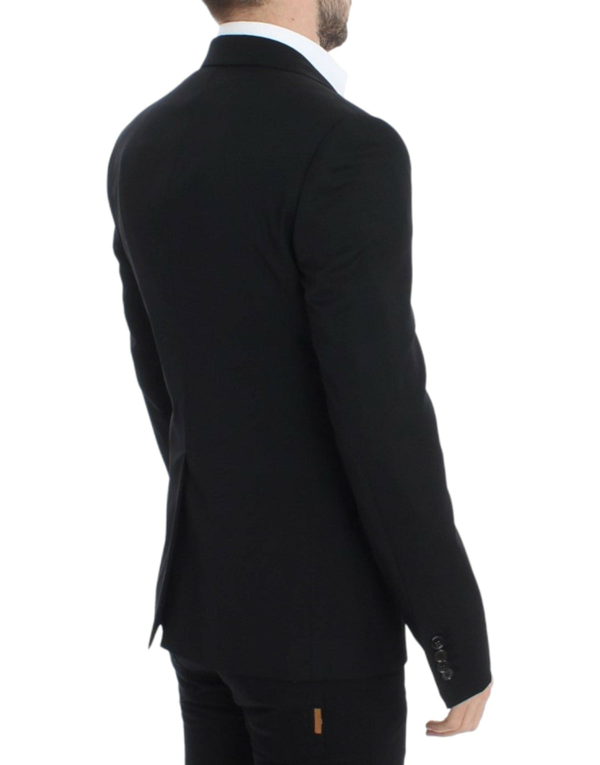 Blazer élégant en laine noire coupe slim Dolce &amp; Gabbana