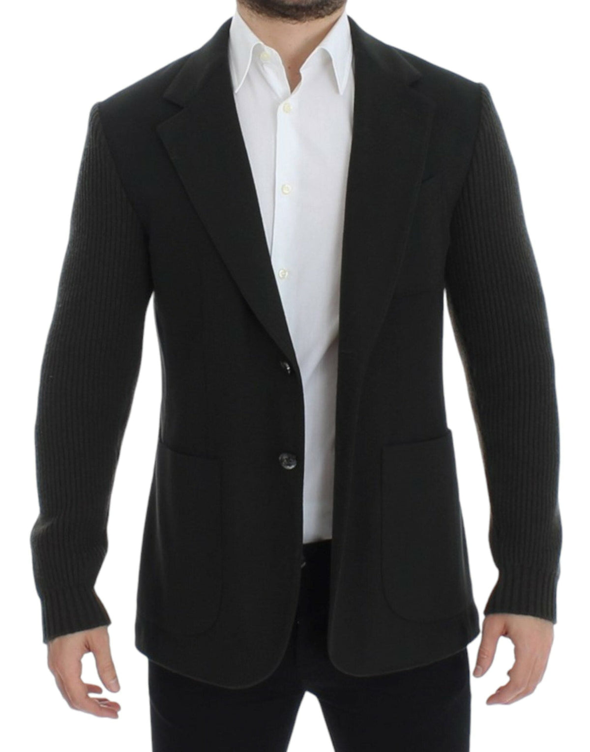 Veste blazer élégante en cachemire vert Dolce &amp; Gabbana