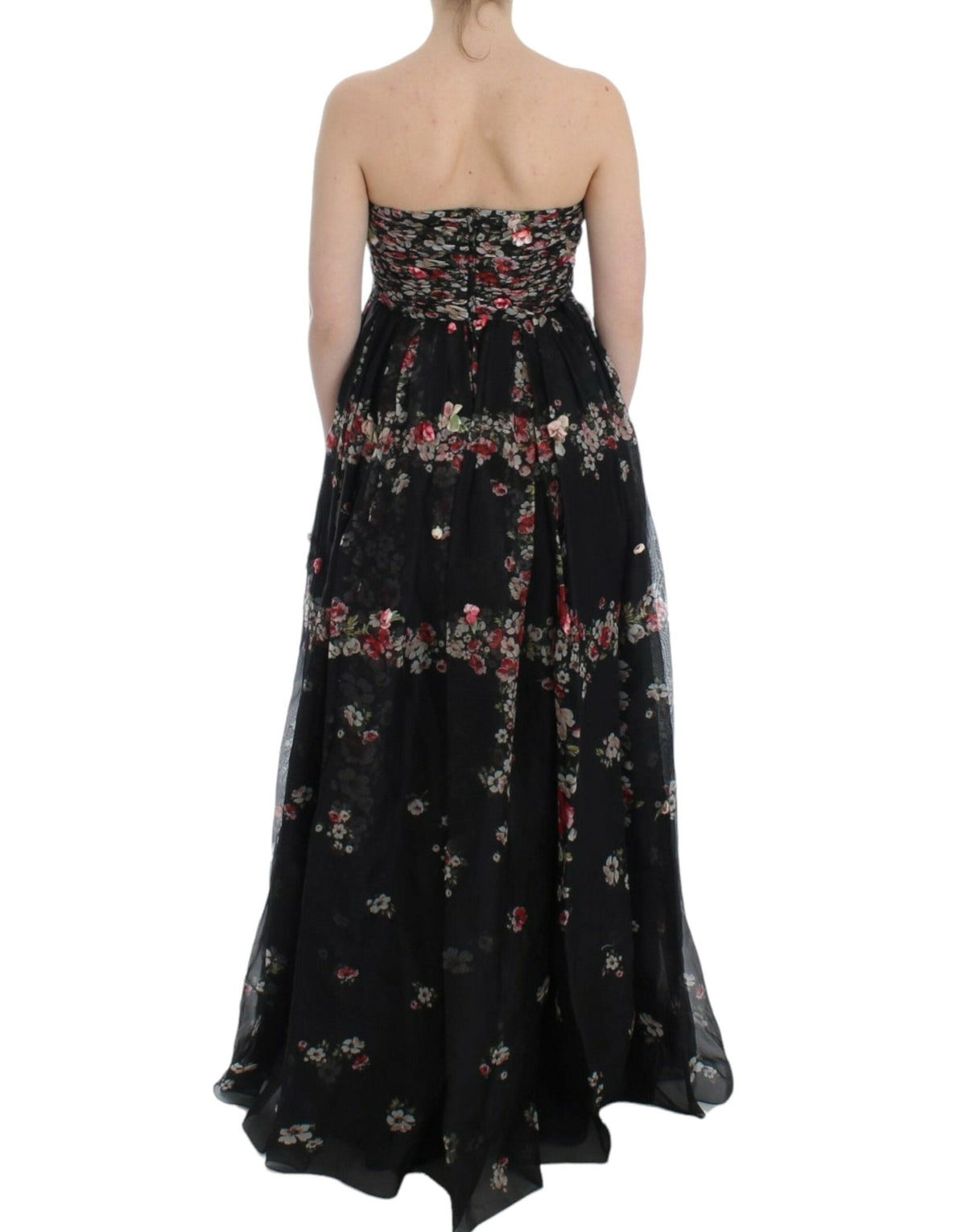 Robe longue bustier en soie élégante Dolce &amp; Gabbana