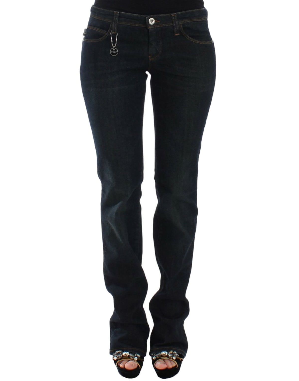 Costume National Chic Bleu Slim Fit Denim Delight