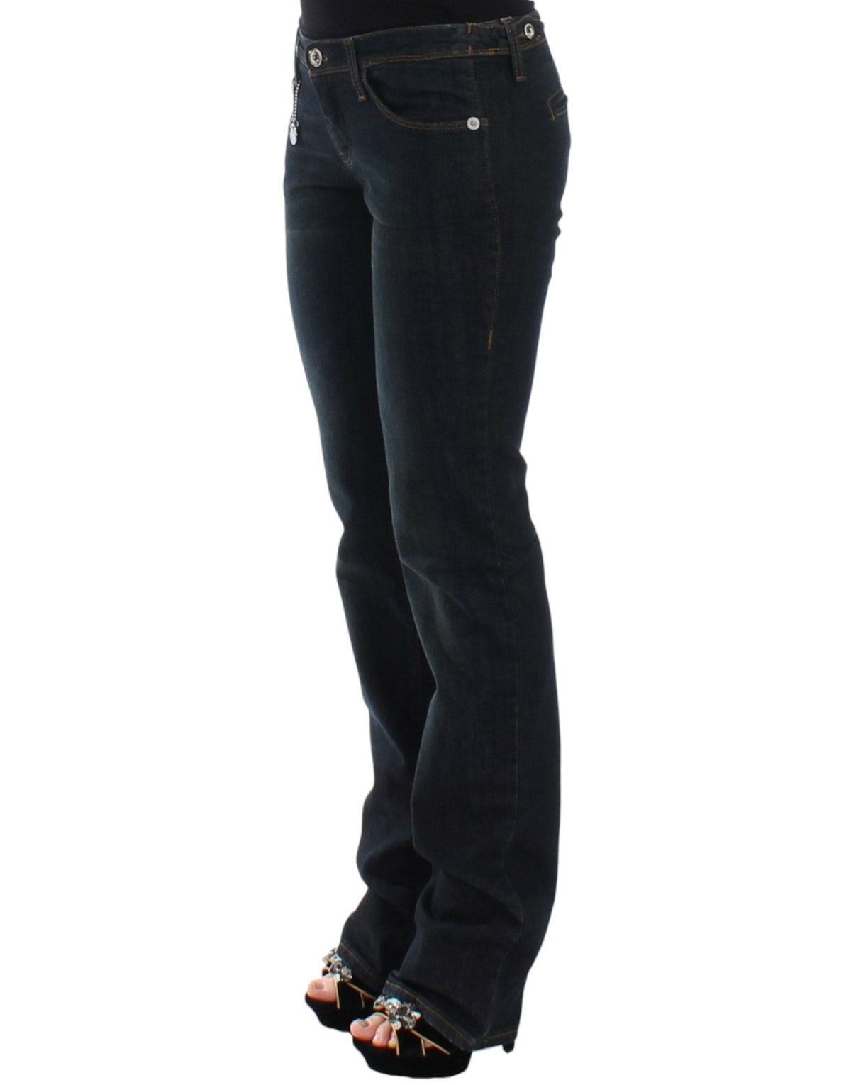 Costume National Chic Bleu Slim Fit Denim Delight