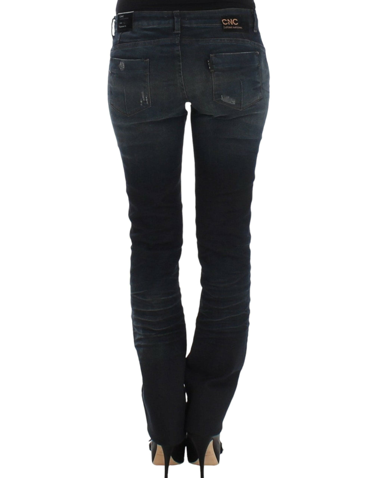 Pantalones vaqueros azules superskinny chic de estilo nacional