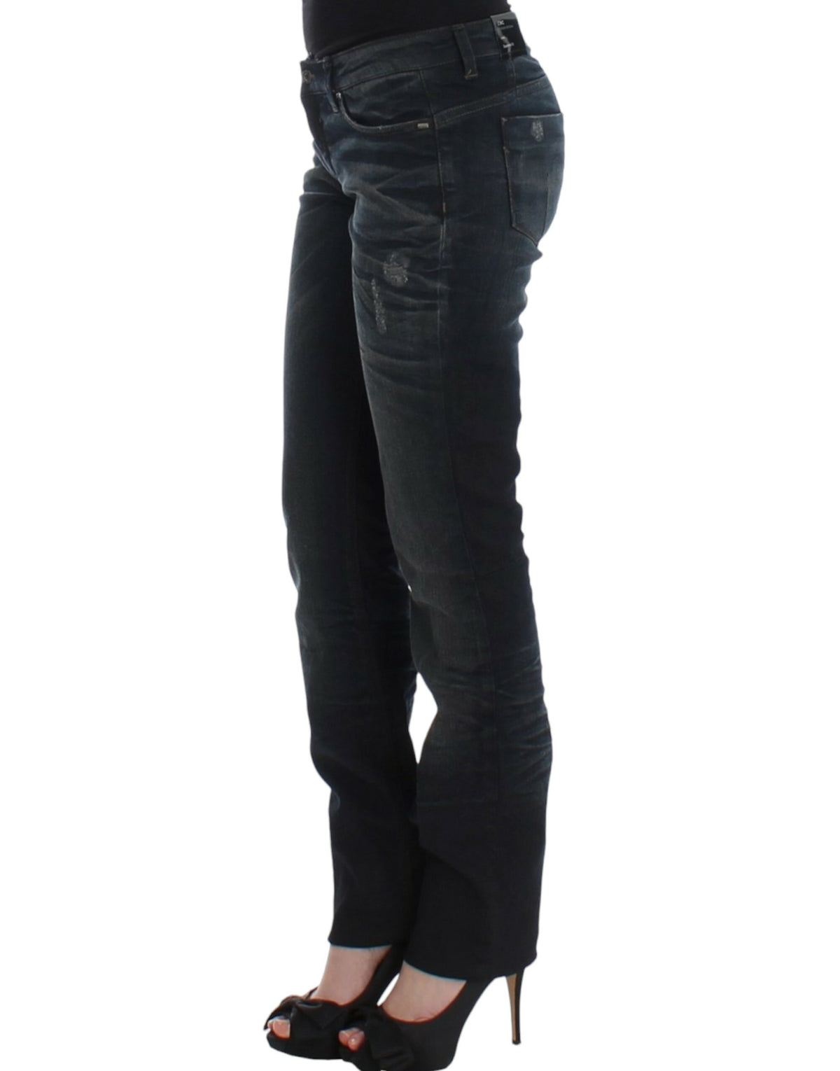 Pantalones vaqueros azules superskinny chic de estilo nacional