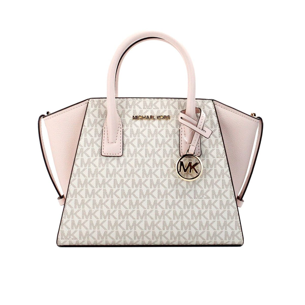 Sac à bandoulière zippé en cuir PVC de Michael Kors Avril Small Powder Blush