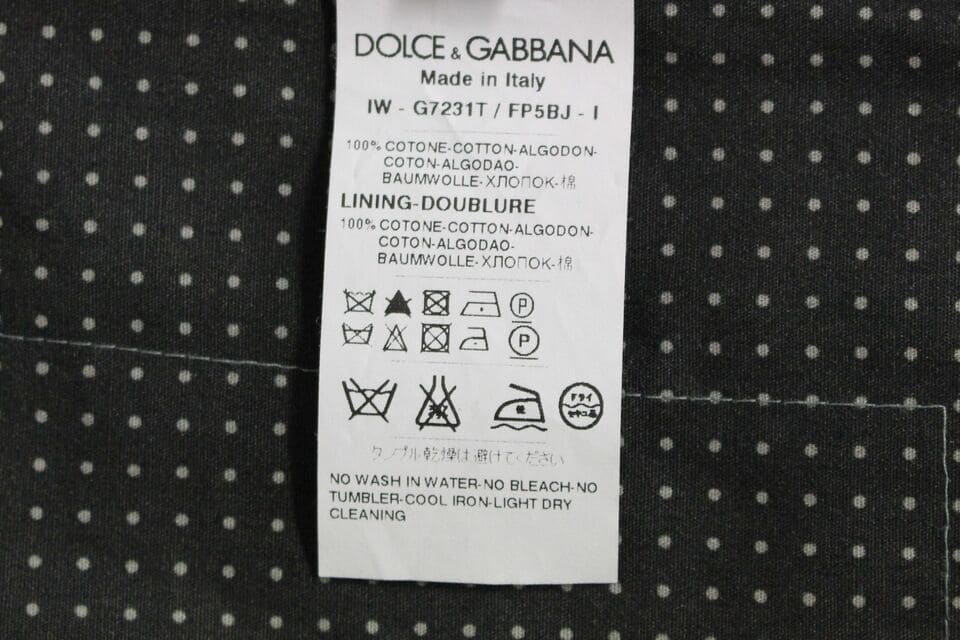 Chaleco elegante de algodón gris de Dolce &amp; Gabbana