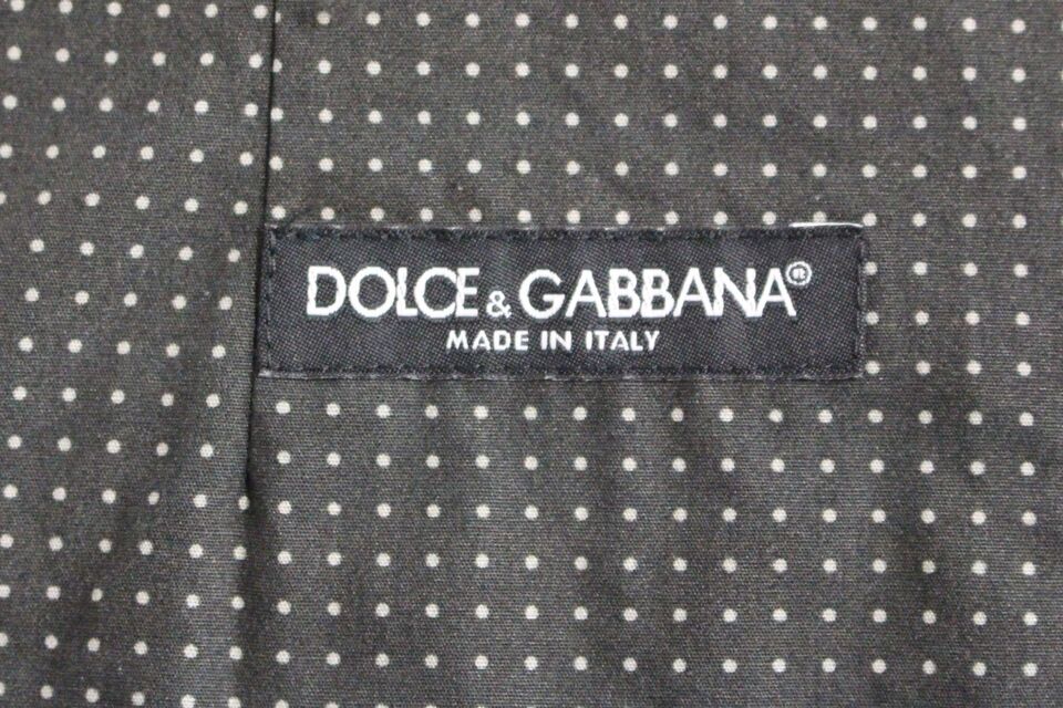 Chaleco elegante de algodón gris de Dolce &amp; Gabbana