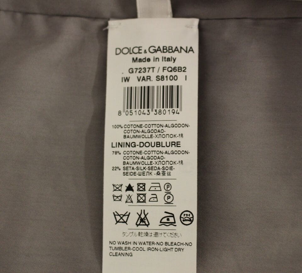 Chaleco de vestir ajustado y elegante de color gris de Dolce &amp; Gabbana