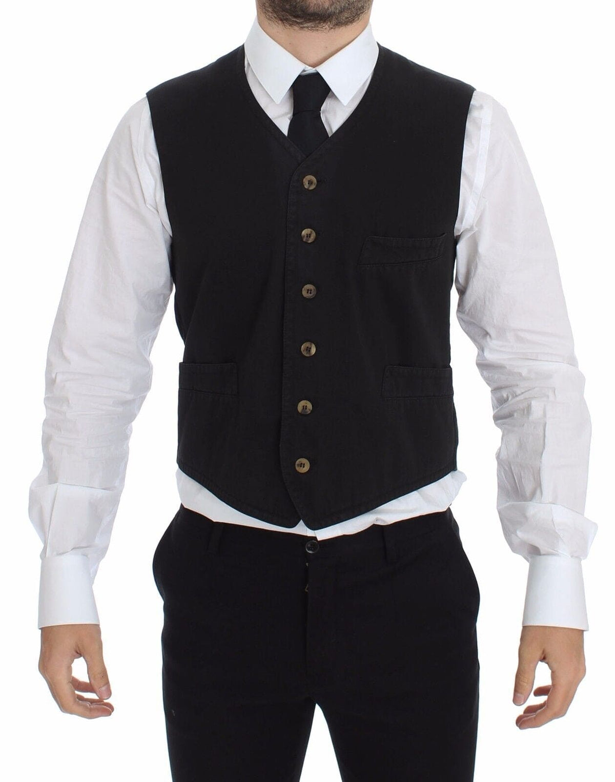 Gilet élégant noir Dolce &amp; Gabbana