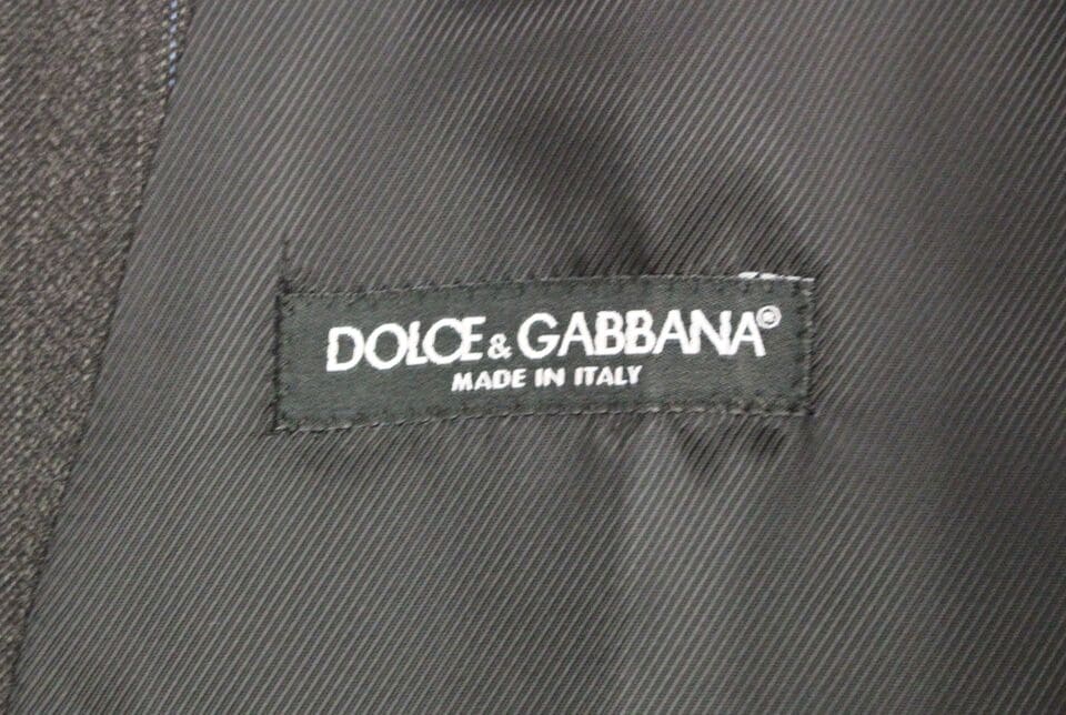 Gilet élégant à rayures grises Dolce &amp; Gabbana