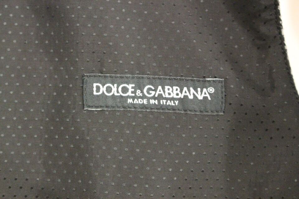 Vestido elegante tipo chaleco de un solo pecho en color gris de Dolce &amp; Gabbana