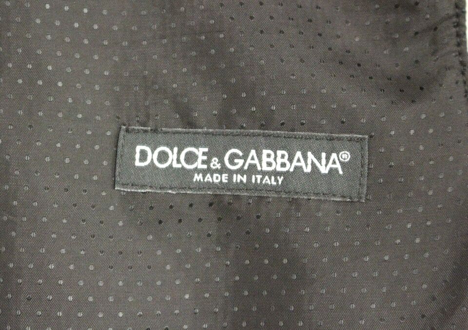 Gilet élégant en laine mélangée grise Dolce &amp; Gabbana