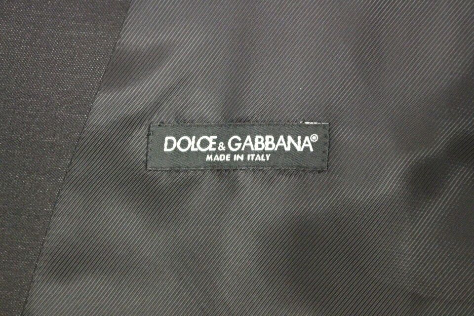 Chaleco elegante de mezcla de lana gris de Dolce &amp; Gabbana