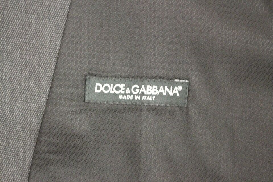 Gilet formel élégant en laine grise Dolce &amp; Gabbana