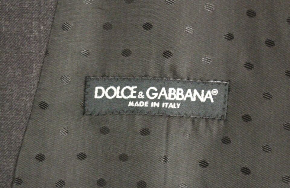 Chaleco formal elegante de lana gris de Dolce &amp; Gabbana