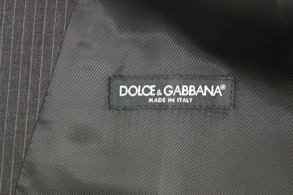 Gilet élégant à rayures grises Dolce &amp; Gabbana