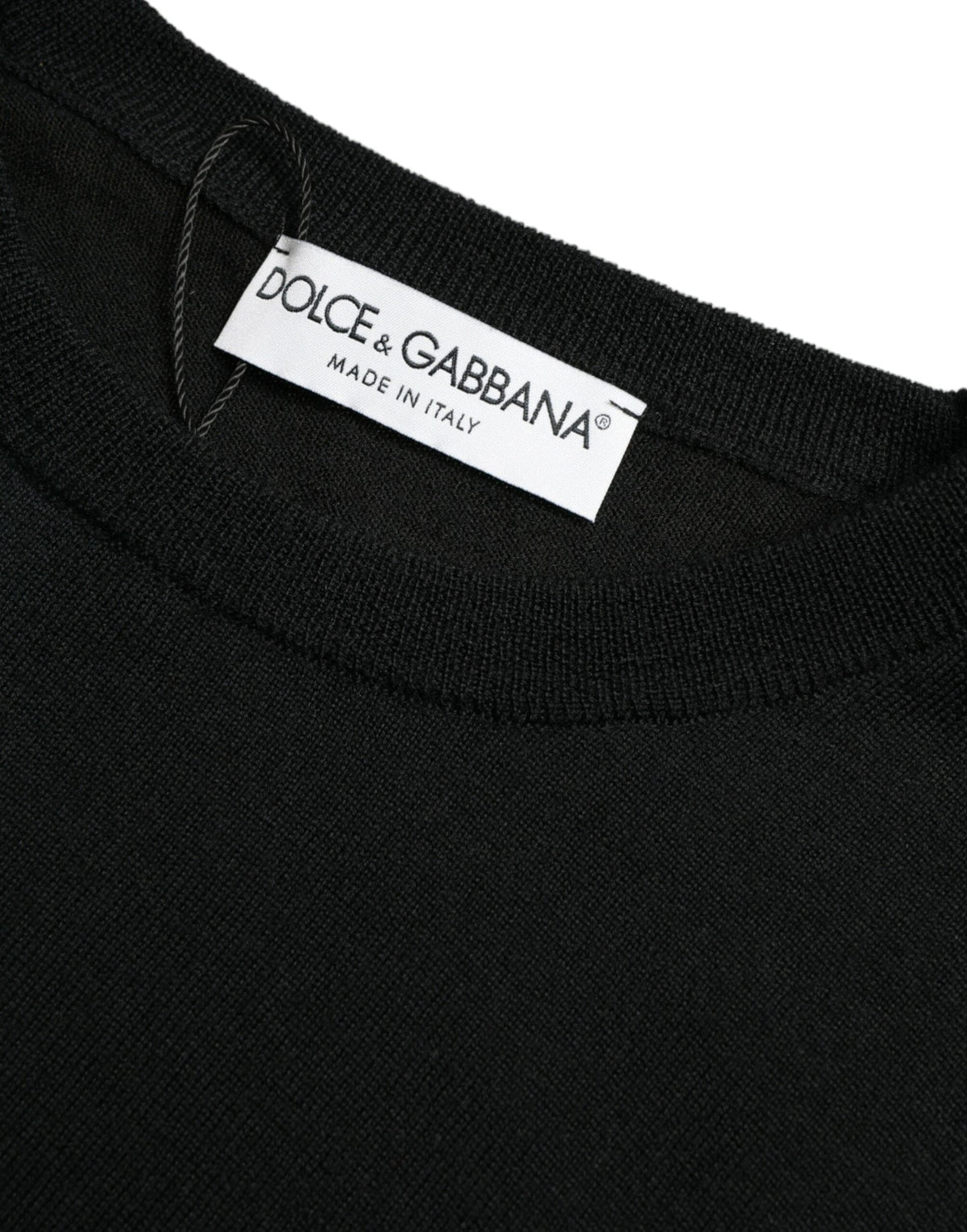 Superbe pull en laine noire Dolce &amp; Gabbana