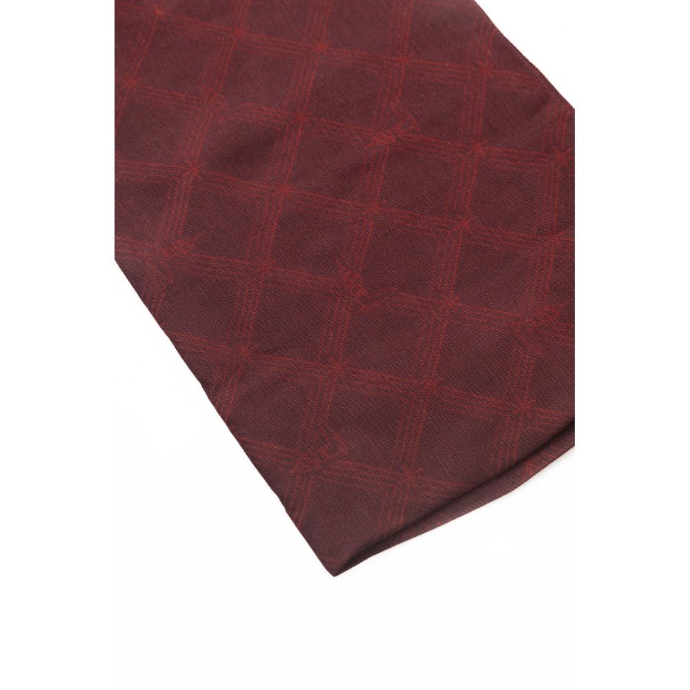 Foulard élégant en soie et viscose bordeaux Trussardi