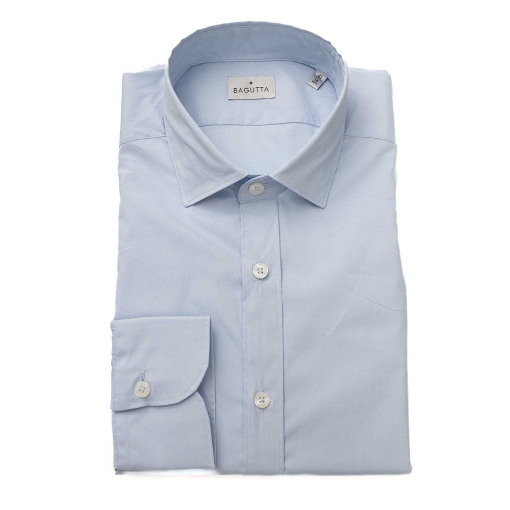 Chemise bleu clair élégante coupe slim Bagutta