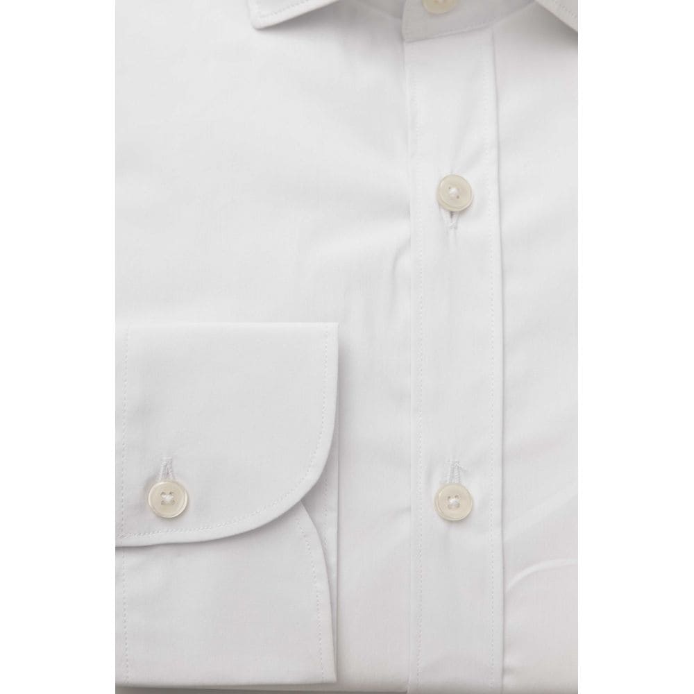 Chemise blanche à col français coupe slim Bagutta