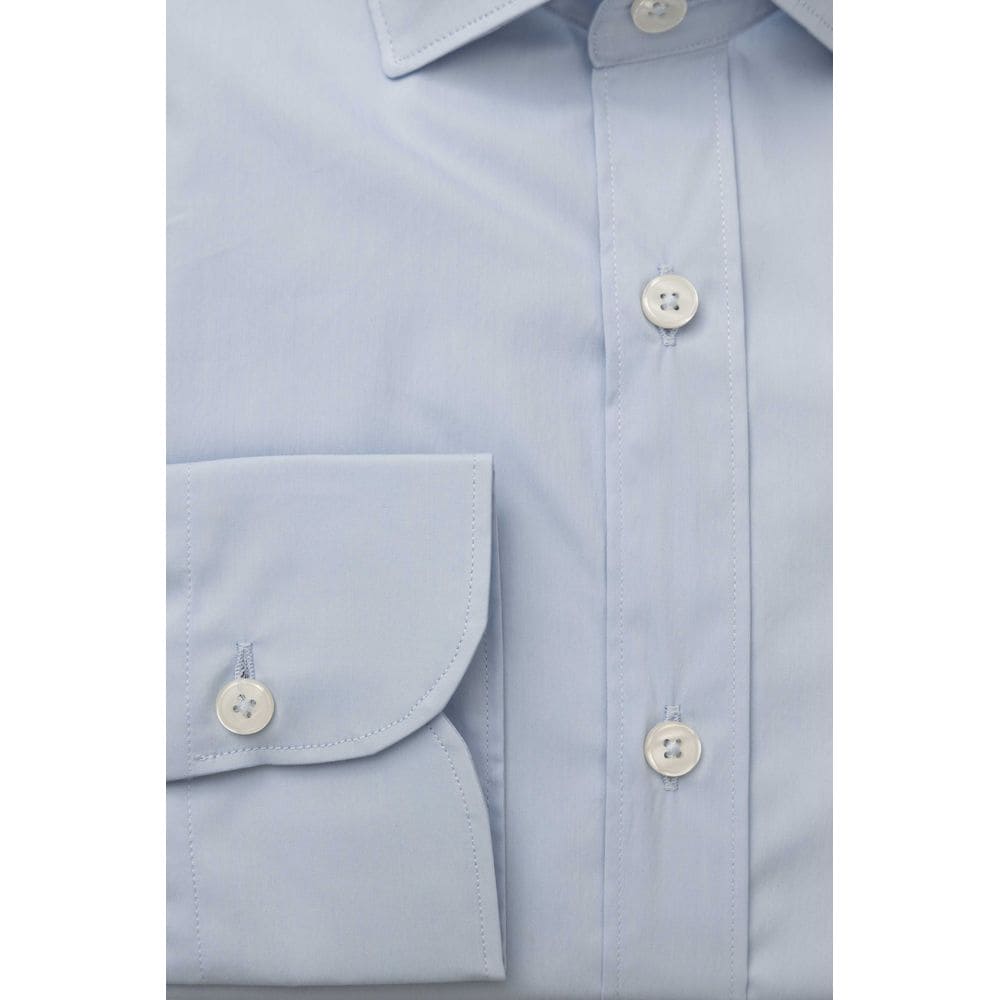 Camisa Bagutta elegante de corte entallado en azul claro