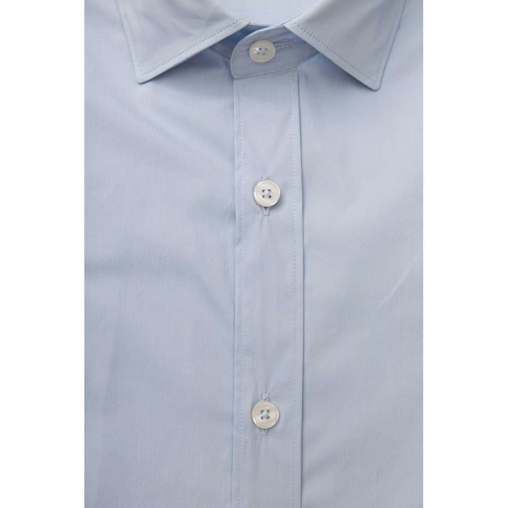 Camisa Bagutta elegante de corte entallado en azul claro