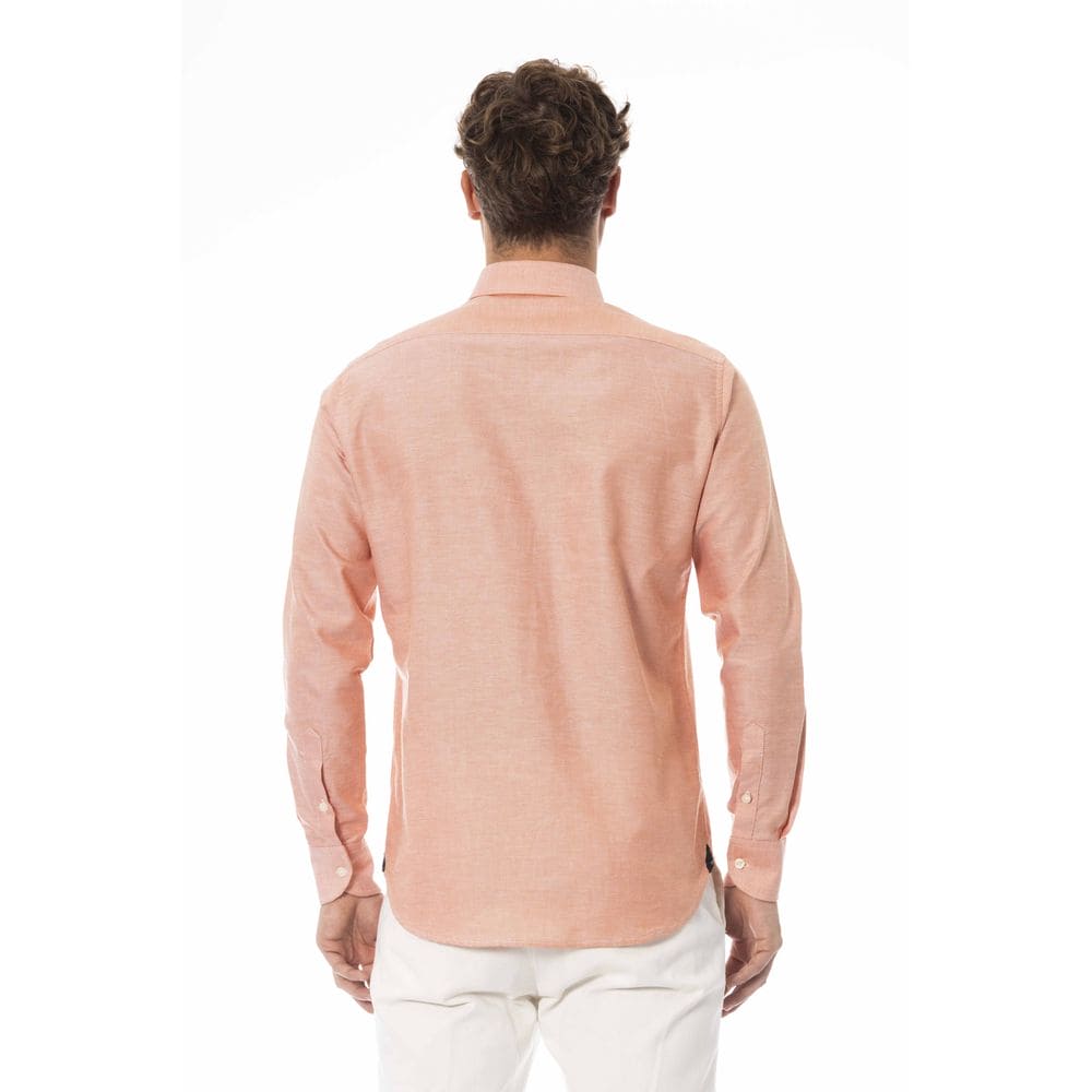 Chemise élégante en coton mélangé orange Baldinini Trend