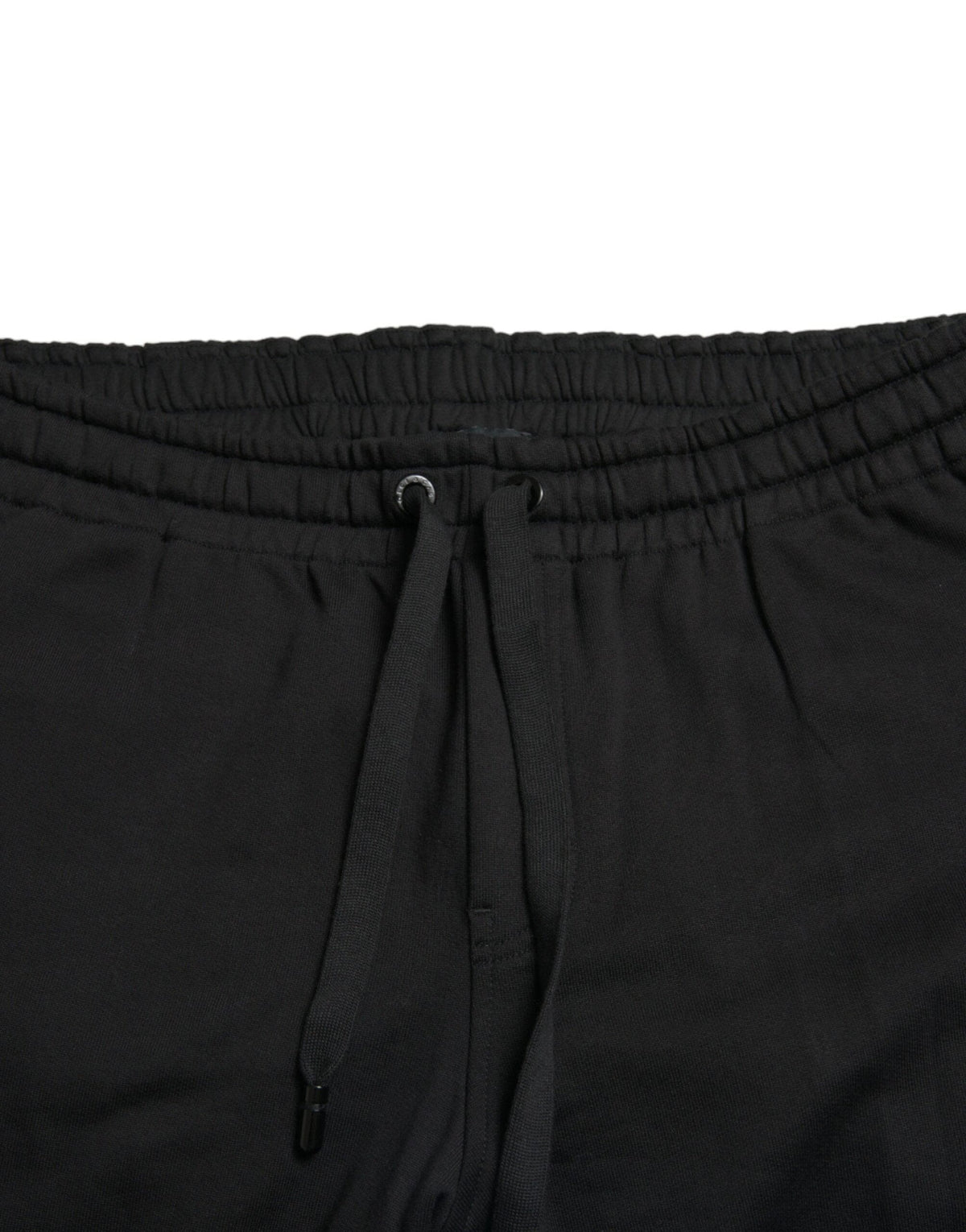 Pantalon de jogging élégant en coton noir Dolce &amp; Gabbana