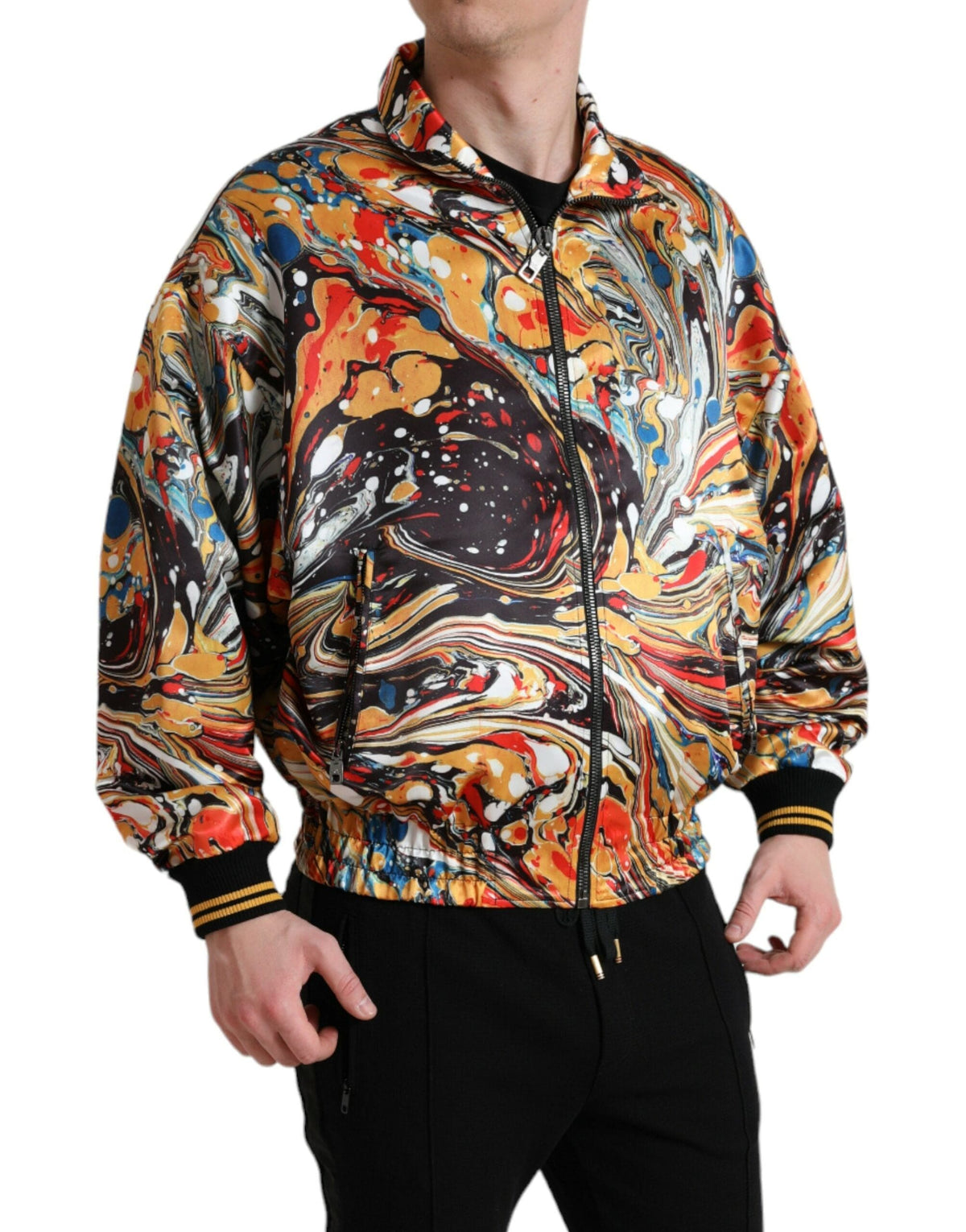 Veste bomber abstraite colorée Dolce &amp; Gabbana