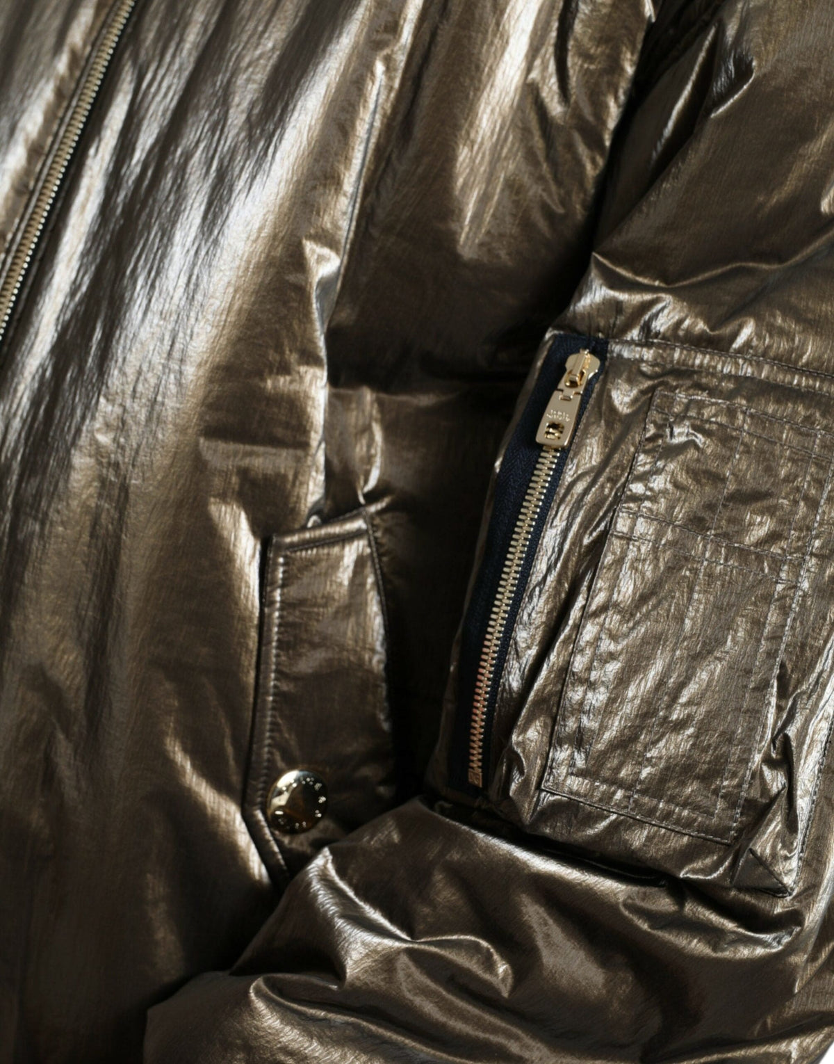 Veste bomber bronze élégante Dolce &amp; Gabbana