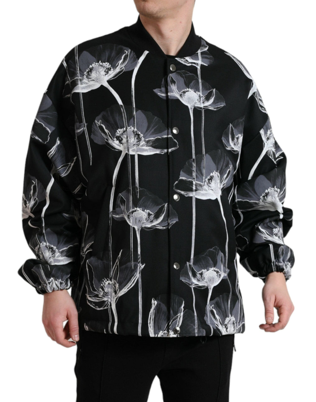 Veste bomber élégante à imprimé floral Dolce &amp; Gabbana