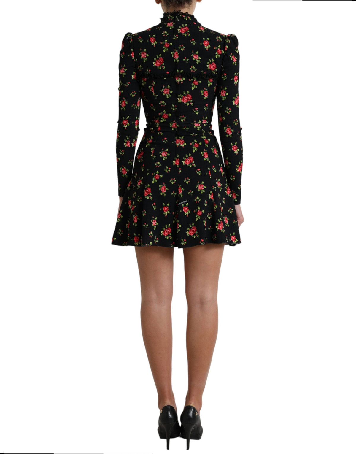 Robe courte trapèze fleurie élégante Dolce &amp; Gabbana