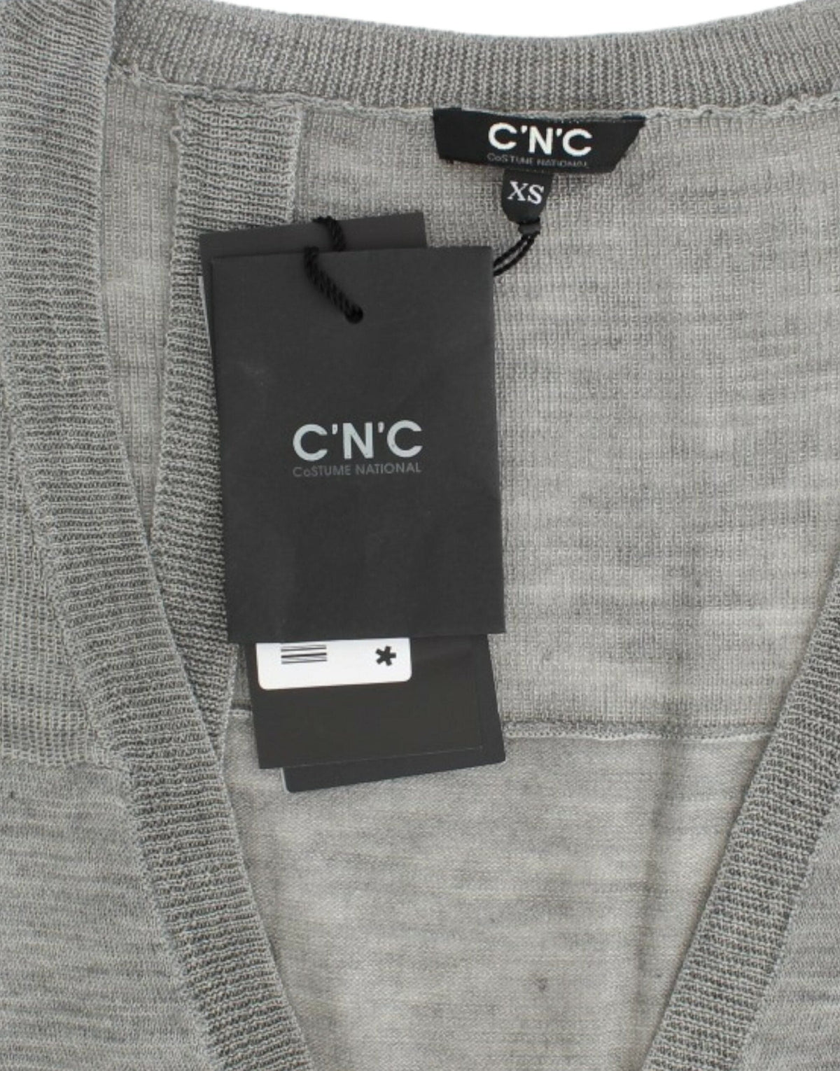 Costume National Chic Gris Gilet Léger