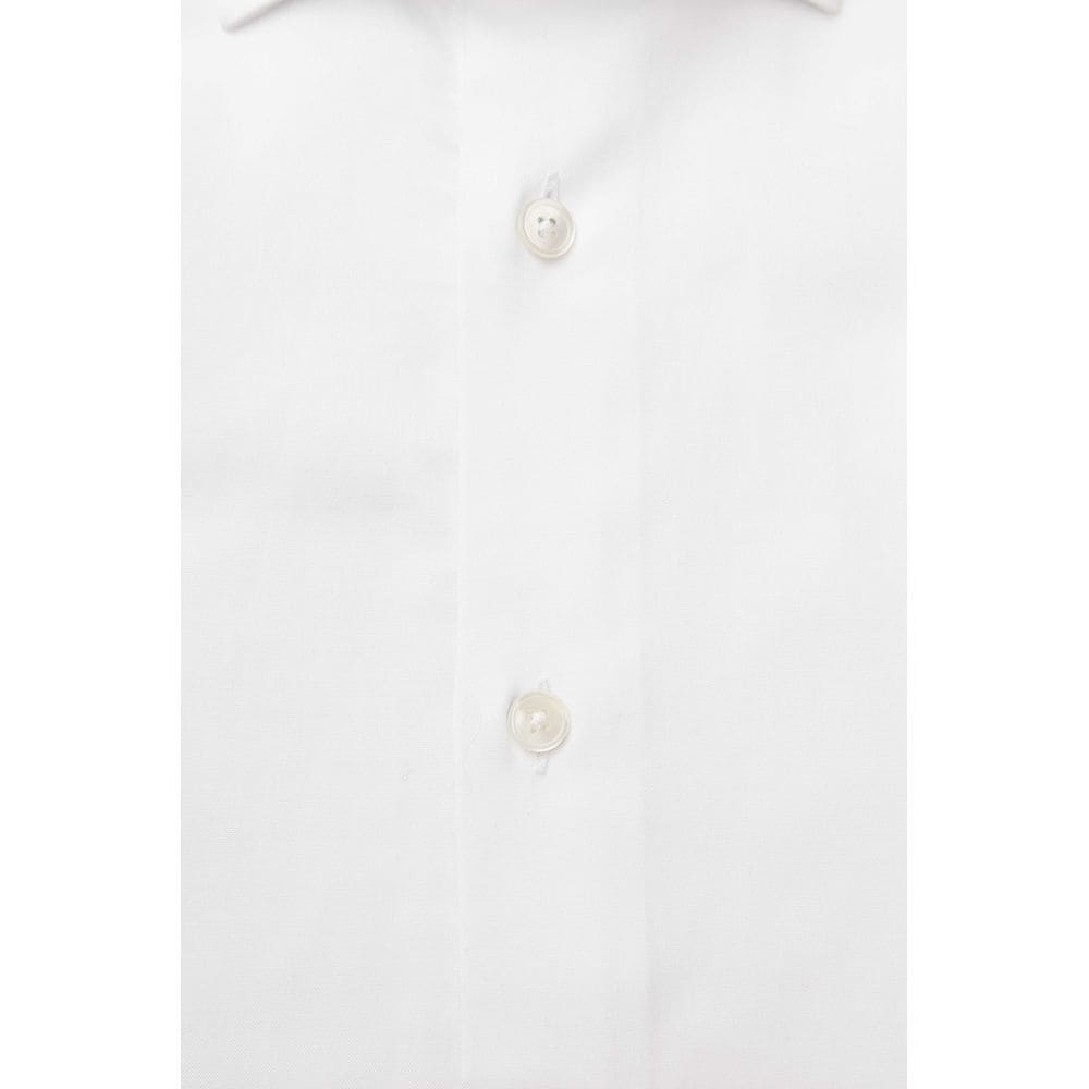 Chemise blanche à col français coupe slim Bagutta