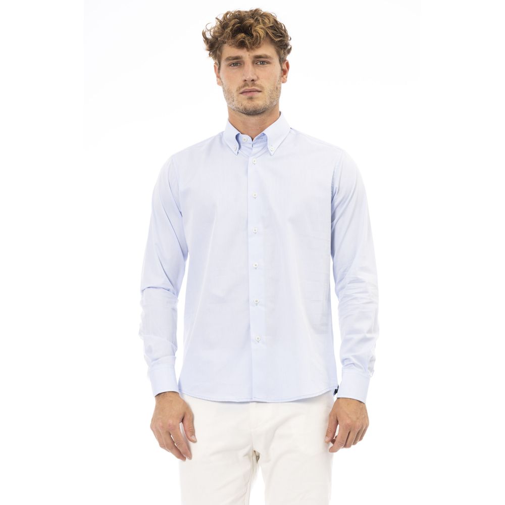 Camisa elegante italiana azul claro Baldinini Trend