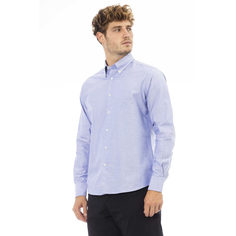 Camisa elegante de mezcla de algodón Baldinini Trend