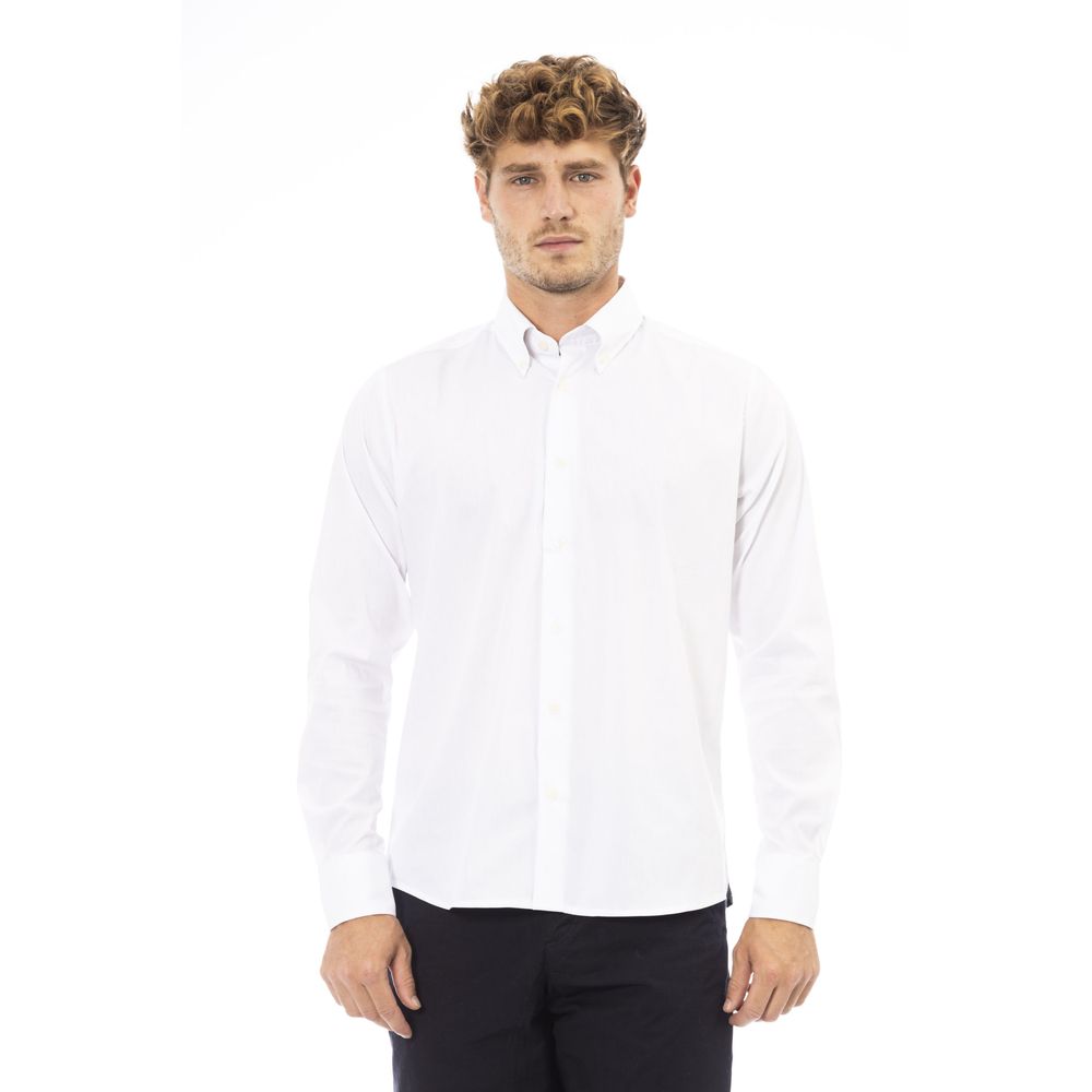 Chemise en coton mélangé blanc impeccable Baldinini Trend