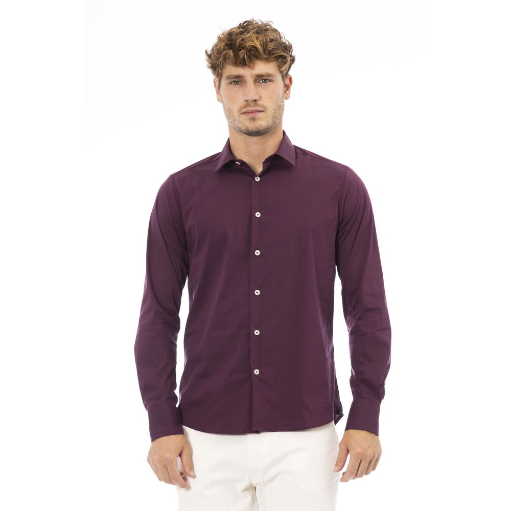 Camisa elegante de color rojo confeccionada en Italia para hombre de Baldinini Trend